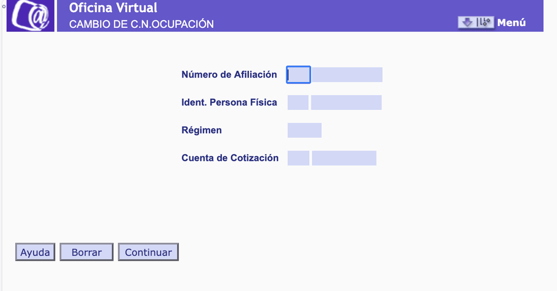Variación de C.N. Ocupación — Sistema RED, paso 2 de 3